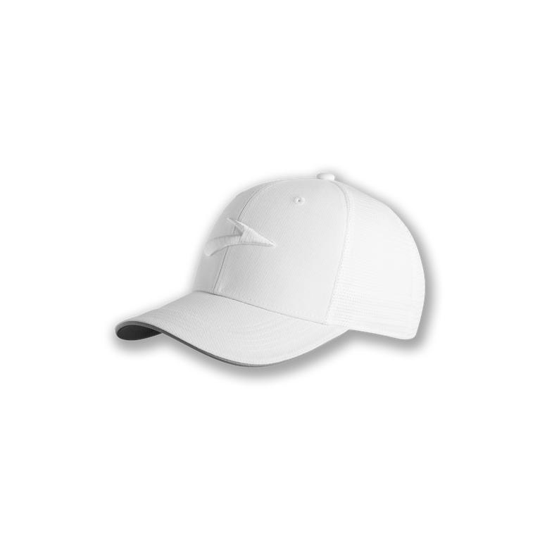 Brooks Men's Discovery Trucker Running Hat - White/Path (GZWK15682)